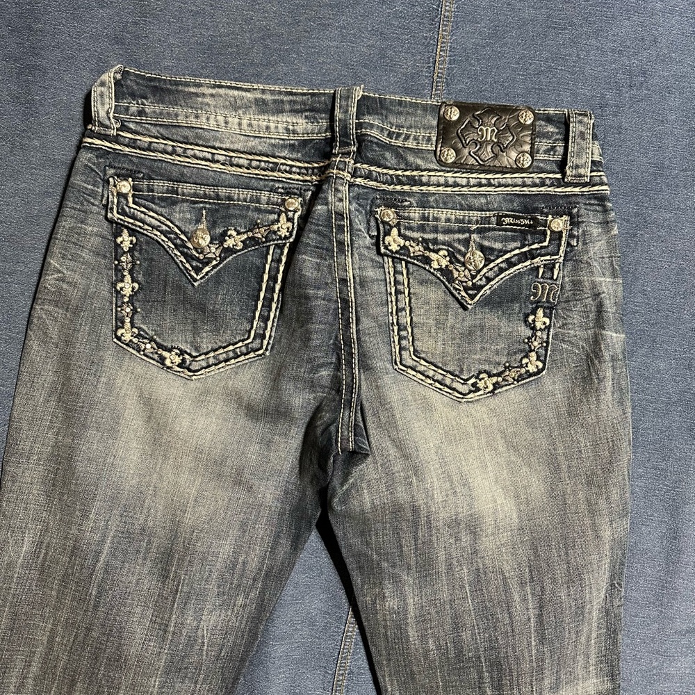 MISS ME Blue Bootcut Jeans LIKE NEW